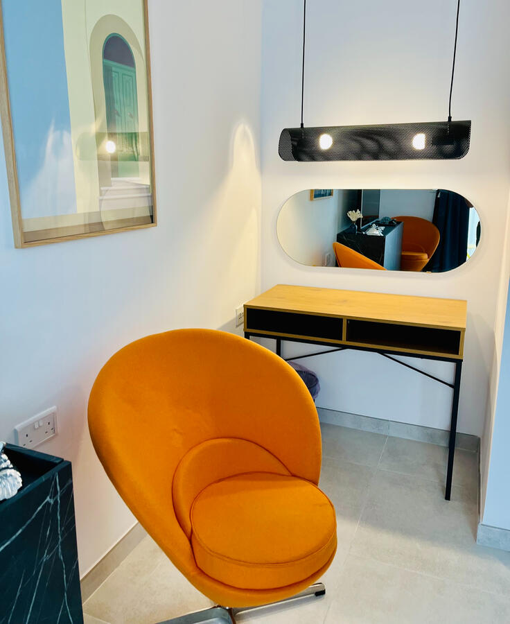 Working space in living room